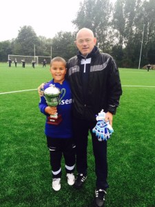 Roenly Boven en trainer Bert Buurma