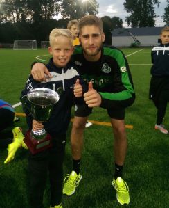 Owen van Dijk en trainer Stefan van der Lei