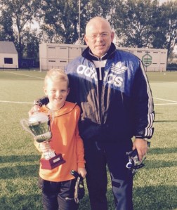 Alin Turksma en trainer Bert Buurma