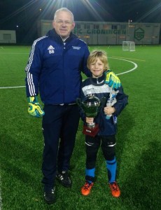 Finn van Dijk en trainer Bert Buurma