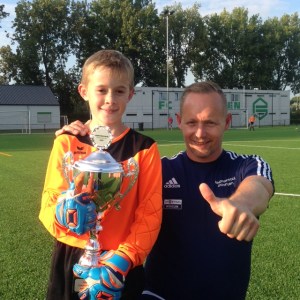 Walter van der Broek en trainer Sebastiaan Kooistra