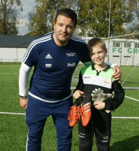 Dante van Dijken en trainer Peter vd Sluis