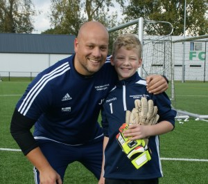 Robin Koster en trainer Jurgen Bruggink